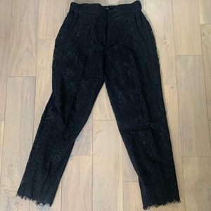Jcrew Lace Cropped Pull On Pants